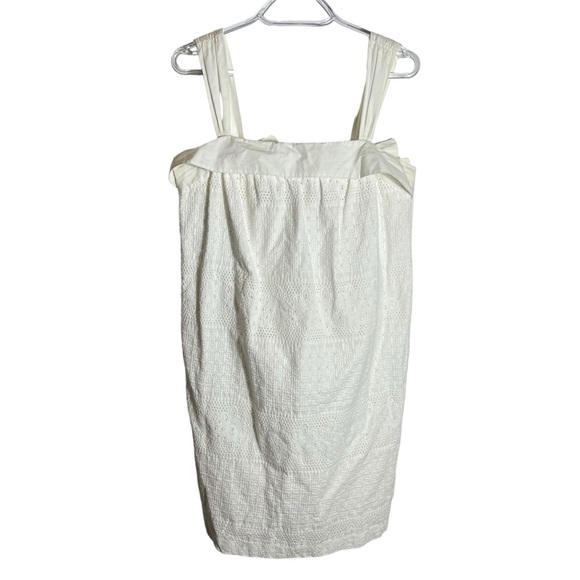 Lilly Pulitzer Dresses & Skirts - Lilly Pulitzer White Textured Eyelet Sundress with Bows, Size 6